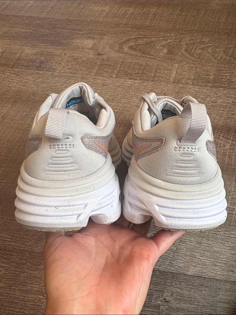 Hoka Bondi 8 Running Shoes Women’s 8.5 Harbor Mist/Lunar Rock Athletic - Picture 6 of 9